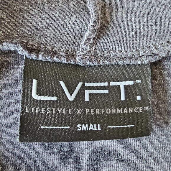 Live Fit LVFT Women's Grey Sleeveless Hooded Crop Top, Size Small - Picture 6 of 12